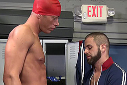 Austin Keyes, Marcus Isaacs in Fucked by a Freakishly Tall Swimmer by 